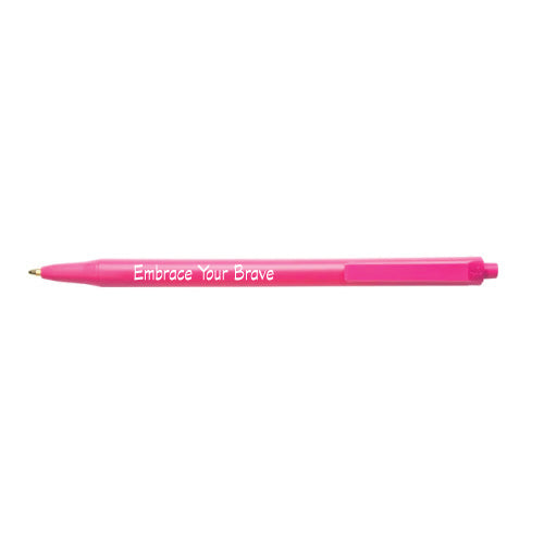 "Embrace Your Brave" Pink Pen